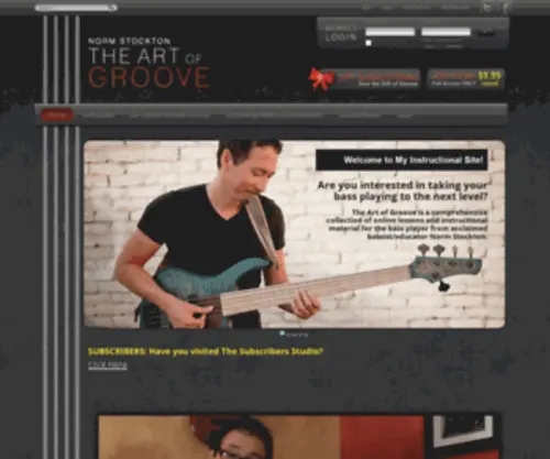 Artofgroove.com(Grooves and Sushi by Norm Stockton) Screenshot