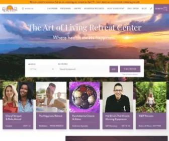 Artoflivingretreatcenter.org(Yoga, Meditation, & Wellness Retreats) Screenshot
