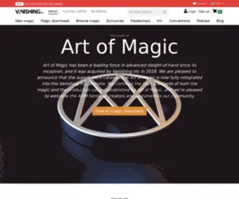 Artofmagic.com(Vanishing Inc) Screenshot