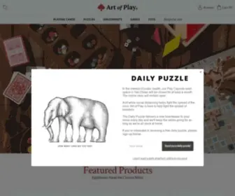 Artofplay.com(Art of Play is a Modern Wonder Emporium) Screenshot