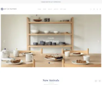 Artofpottery.ca(Online store with handmade and eco) Screenshot