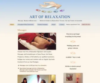 Artofrelaxation.com.au(Art of Relaxation Retreat) Screenshot