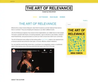 Artofrelevance.org(The Art of Relevance) Screenshot