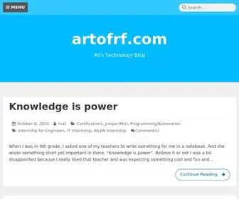 Artofrf.com(Ali's Technology Blog) Screenshot