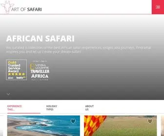 Artofsafari.travel(Best African Safari Experiences) Screenshot