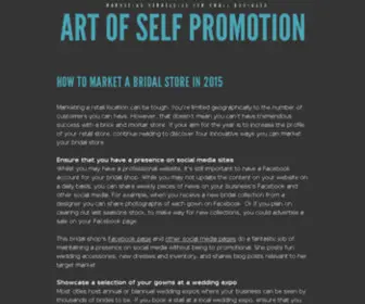 Artofselfpromotion.com(Art of Self Promotion) Screenshot