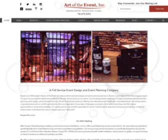 Artoftheevent.com(Event Planning & Production Boston) Screenshot