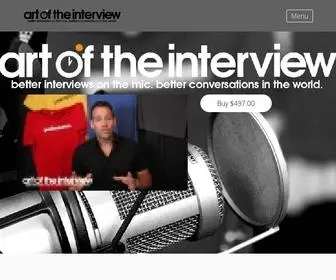 Artoftheinterview.co(Art of The Interview) Screenshot