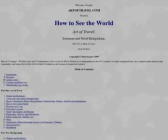 Artoftravel.com(How to See the World) Screenshot