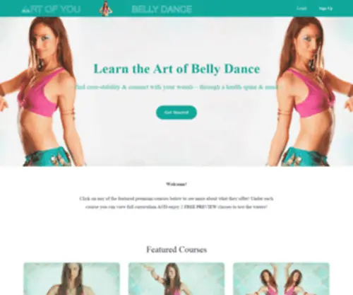 Artofyoubellydance.com(Learn the Art of Belly Dance) Screenshot