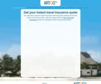 Artog.com.au(Compare Travel Insurance Quotes) Screenshot