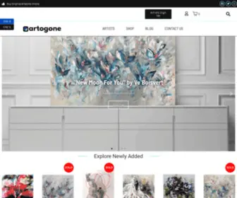 Artogone.com(Painting Selling Platform) Screenshot
