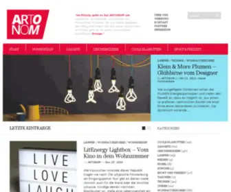 Artonom.de(Wohndesign Gadgets Geschenkideen Wohnaccessoires) Screenshot