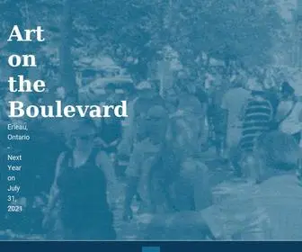 Artontheboulevard.ca(Art on the Boulevard) Screenshot