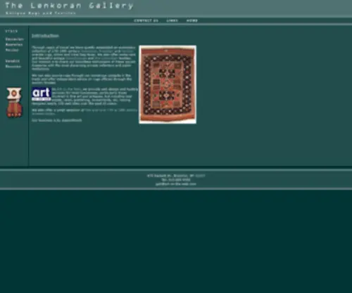 Artontheweb.org(Antique rugs) Screenshot