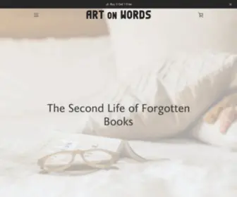 Artonwords.com(We create unique art pieces on vintage book pages. Art on Words) Screenshot