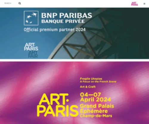 Artparis.com(Art paris) Screenshot