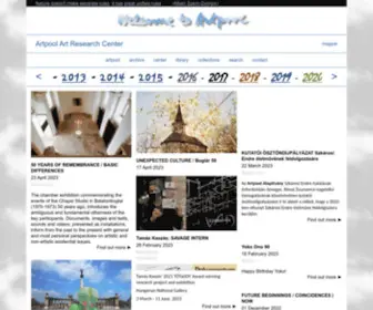 Artpool.hu(Művészetkutató) Screenshot