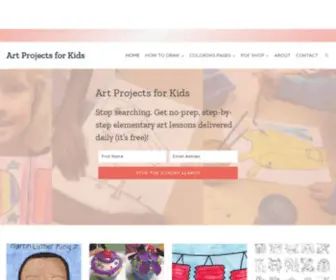Artprojectsforkids.org(Art Projects for Kids) Screenshot