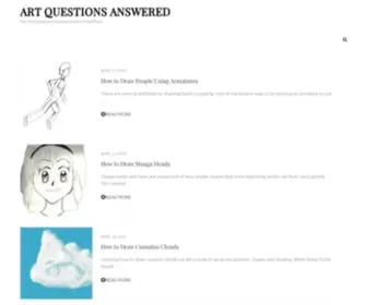 ArtQuestionsanswered.com(Art Questions Answered) Screenshot