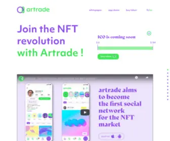 Artrade.app(Join the NFT revolution with Artrade) Screenshot