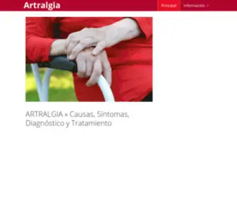 Artralgia.org(Causas, Síntomas, Diagnóstico y Tratamiento) Screenshot