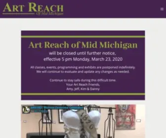 Artreachcenter.org(Art Reach of Mid Michigan) Screenshot