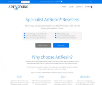Artresins.eu(Art Resins) Screenshot