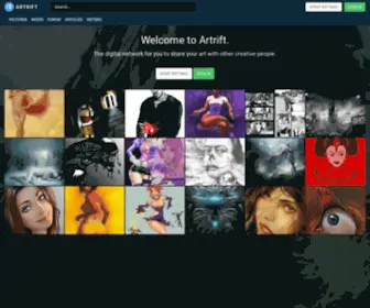 Artrift.com(Digital Art Community) Screenshot