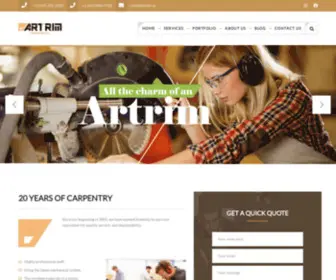 Artrim.ca(Carpentry in Toronto) Screenshot