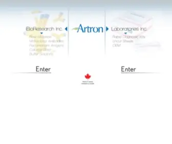 Artronlab.com(Canadian Manufacturer of Rapid Diagnostic Tests) Screenshot