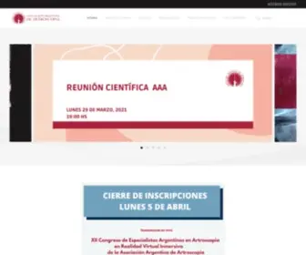 Artroscopia.com.ar(Asociación Argentina de Artroscopía) Screenshot