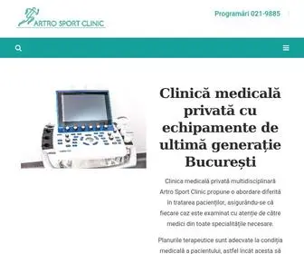 Artrosport.ro(Clinică Medicală București) Screenshot