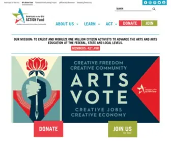 Artsactionfund.org(Arts ActionFund) Screenshot
