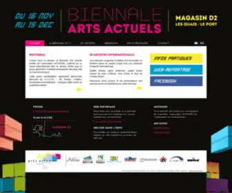 Artsactuelsreunion.com(Biennaledu 16 nov 2013 au 15 dec 2013) Screenshot