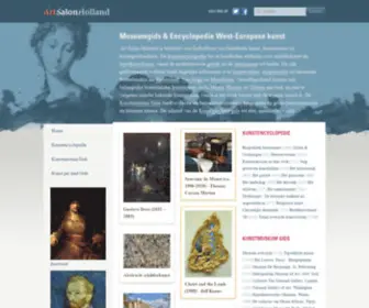 Artsalonholland.com(Over kunstgeschiedenis en kunstcollecties van musea) Screenshot