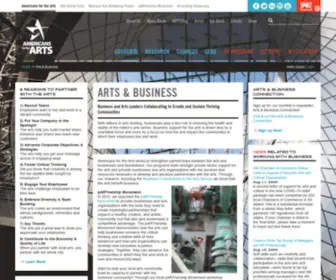 Artsandbusiness.org(Arts & Business) Screenshot