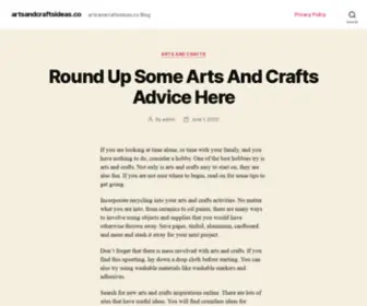 Artsandcraftsideas.co(Blog) Screenshot