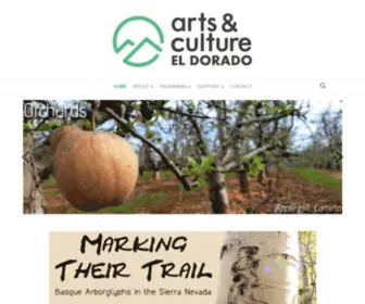 Artsandcultureeldorado.org(Arts are Gold in El Dorado County) Screenshot