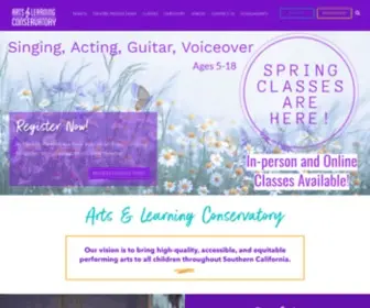 Artsandlearning.org(Our vision) Screenshot