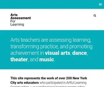 Artsassessmentforlearning.org(Arts Assessment For Learning) Screenshot