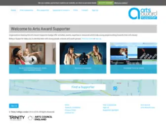Artsawardsupporter.com(Arts Award Supporter) Screenshot
