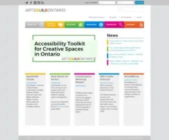 Artsbuildontario.ca(ArtsBuild Ontario) Screenshot