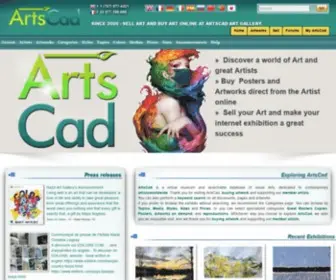 Artscad.com(Sell Art and Buy Art online at Artscad Art gallery) Screenshot