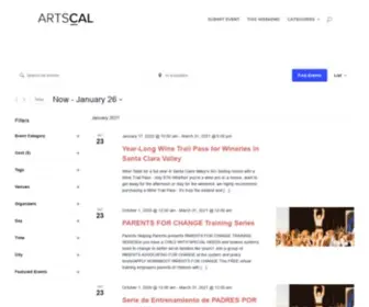 Artscal.com(Upcoming Events) Screenshot