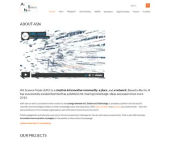 Artscience-Node.com(Art Science Node) Screenshot