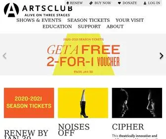 Artsclub.com(Arts Club Theatre Company) Screenshot