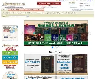 Artscroll.com(ArtScroll Library) Screenshot