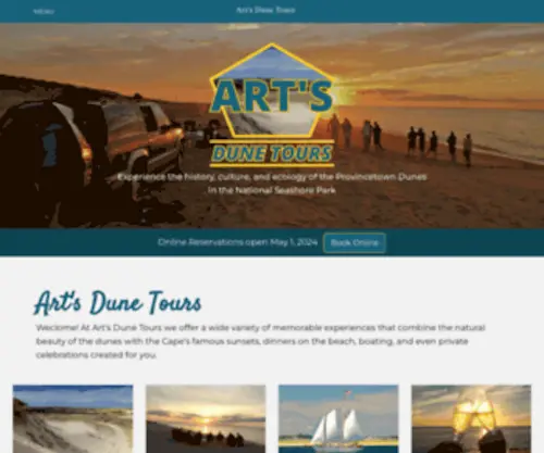 Artsdunetours.com(Tour Provincetown's Dunes) Screenshot