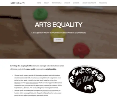 Artsequality.org(Arts Equality) Screenshot